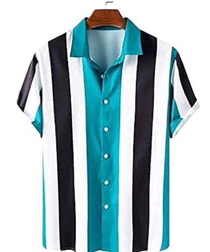 Men Summer Wear Short Sleeves Designer Multicolor Cotton Shirts Age Group: 18-25