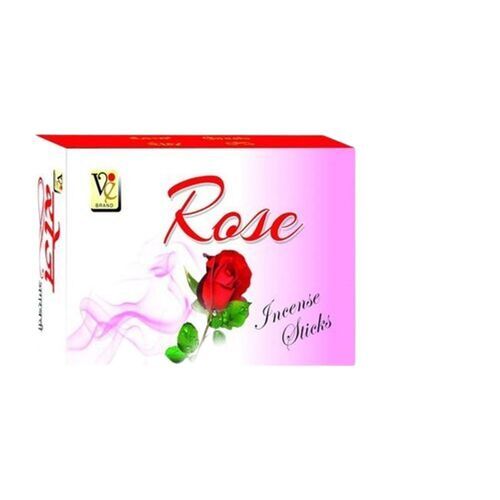 Smooth Surface Fresh Rose Fragrance Light Pink Loose Rose Incense Sticks 