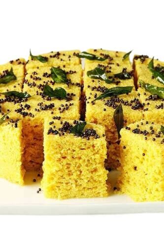 Soft Besan Powder Salty Sweet Extra Delicious Aroma With Stir Fry Of Oil And Curry Leaves Dhokla
