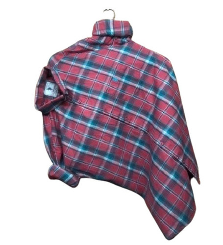 Mens Check Shirt - Cotton Poplin, Regular Fit, Multicolor, Full Sleeves | Non-Toxic, Breathable, Quick Dry, Machine Washable, Classic Collar, 20-30 Age Group