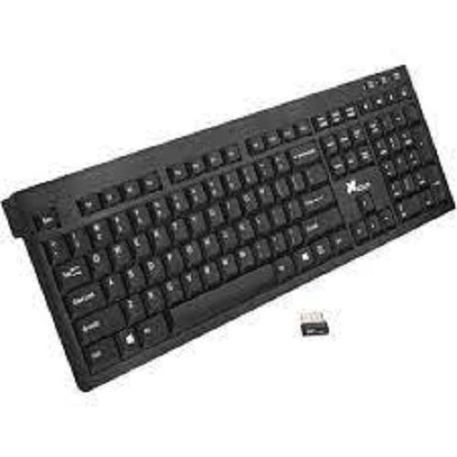 Black Wired Ergonomic Computer Keyboard For Office Use