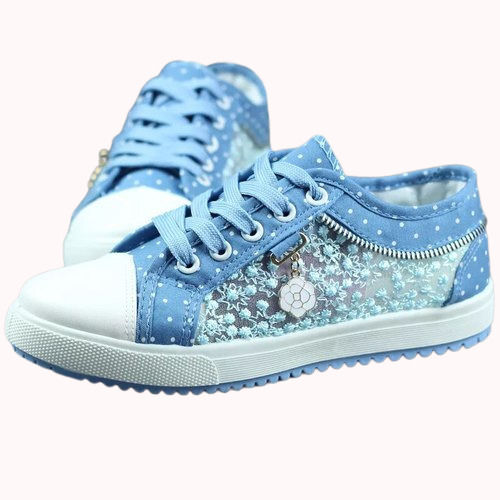 Breathable Comfortable Stylish Blue Color Ladies Shoes 