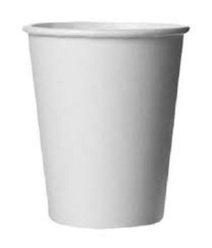 White Eco Friendly Round Shape Plain 150Ml Size Disposable Paper Glass