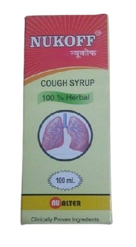 Ayurvedic Medicine 100% Pure Herbal Nukoff Cough Syrup 100ml Pack