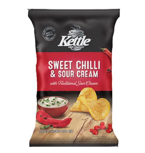 Everyones Favourite Crunchy Textured Healthy Snack Salty Taste Potato Chips Packaging Size: 100 G