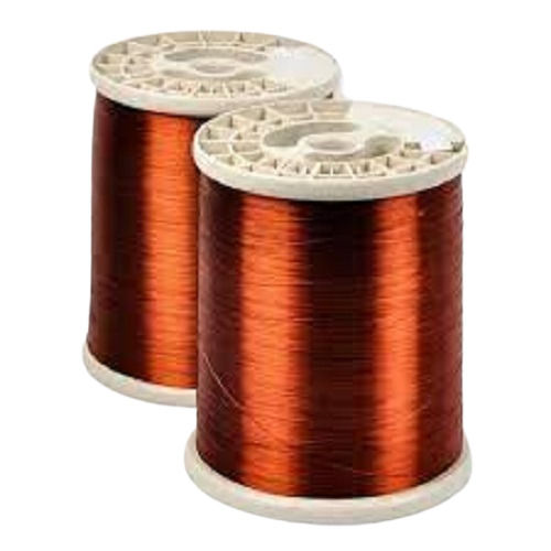 Insulated And Super Enameled Bare Golden Copper Winding Wire For Electrical Use Cable Capacity: 5000 Kgs Volt (V)