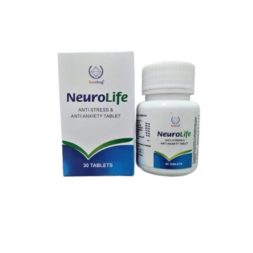 Neuro Life Ayurvedic Anti Stress And Anti Anxiety Tablets, 30 Tablets Bottle Pack