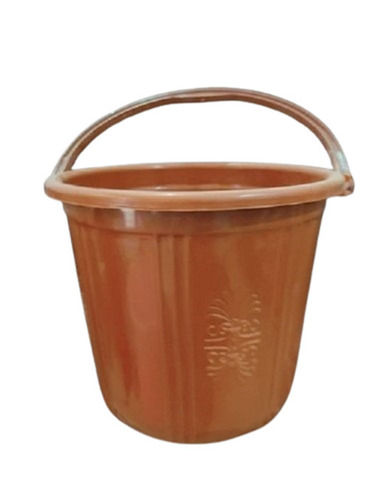 5 Liter Storage Capacity Leak Resistant Plain Unbreakable Plastic Bathroom Buckets with Handle