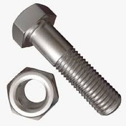Round Shape Stainless Steel Material Made 4 Inch Size Perfect Grip Mild Steel Nut Bolt
