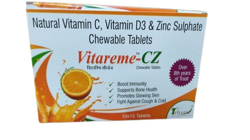 Vitamin C, Vitamin D3 & Zinc Sulphate Tablet