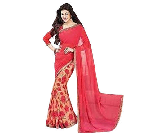 Party Wear Cotton Printed Sarees Fo Ladies