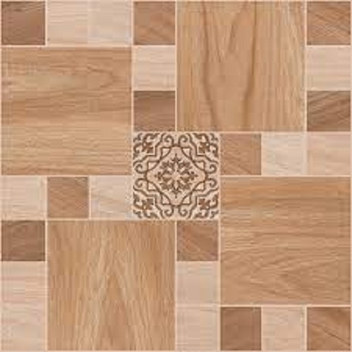Glossy Polished Ceramic Floor Tiles - 12x12 Inches, Brown Color | Durable Ceramic Material, Stain and Scratch Resistant, Easy to Clean
