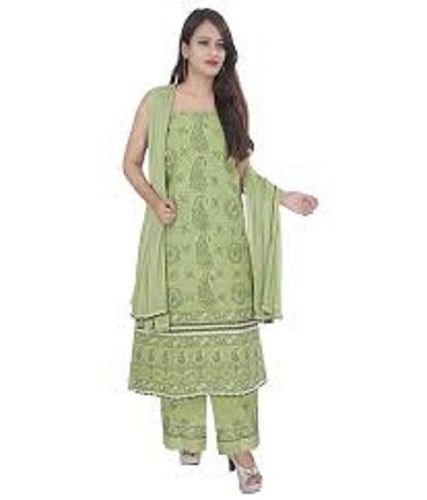Pure Cotton Material Printed Pattern Sleeveless Ladies Salwar Kameez