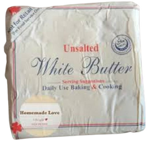 100 Percent Pure And Organic Healthy Natural Fresh White Unsalted Butter Ingredients: Minerals