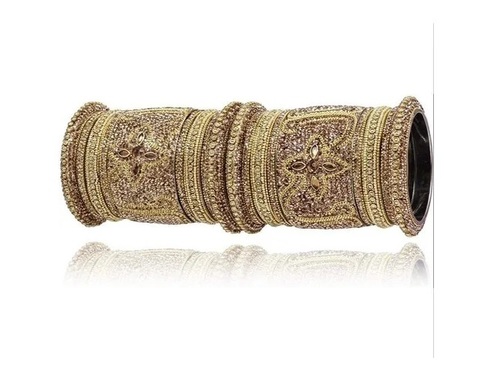 Fashion Lightweight Cool Traditional Metal Bridal Bangle Set