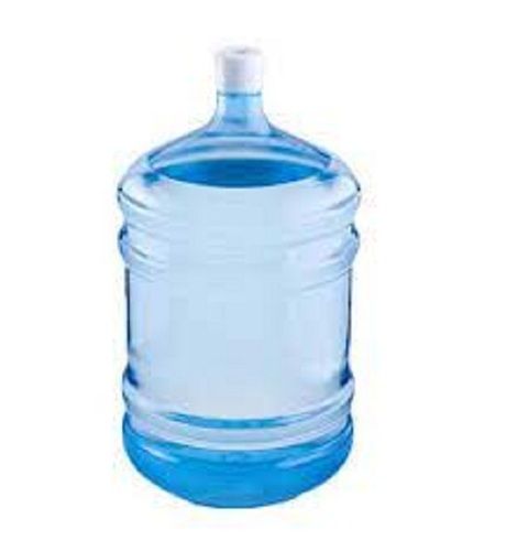 Blue Transparent Lightweight Soft-Texture Round Shape Plastic Mineral Water Jar, 20 Liter