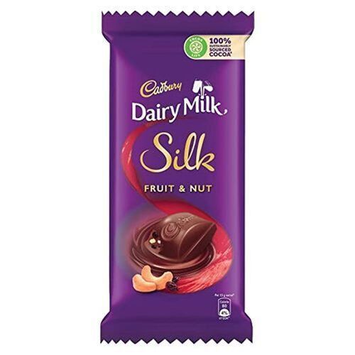 Cadbury Dairy Milk Silk Fruit And Nut Chocolate Bar With Shelf Life Of 12 Months