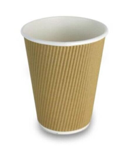 Printed 250 Ml Safe & Hygienic Double Wall Paper Disposable Ripple Cups, Pack Of 50