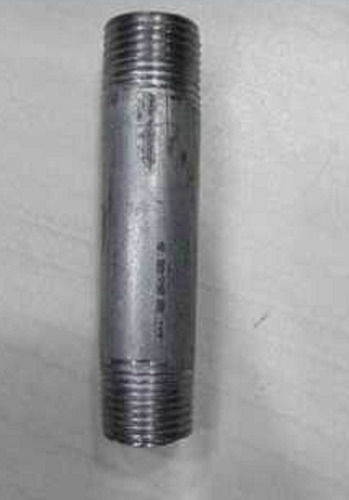 Silver Rust Proof Both End Threaded Gyser Extension Nipple For Pipe Fitting