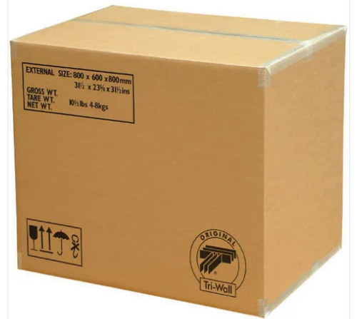 Brown Paper Printed Corrugated Box - 6x12 Inches Size Square, Eco-Friendly Material, Matt Finished, Versatile for Gift and Product Packaging, Customizable Design