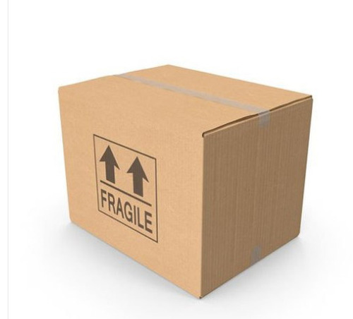Rectangular Printed Corrugated Boxes - 6x12 Inch, Black And Brown, 3 Mm Thick Paper, Ideal For Customized Packaging