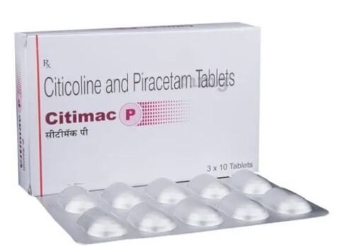 Citicoline And Piracetam Tablets, Pack Of 3X10 Tablets General Medicines