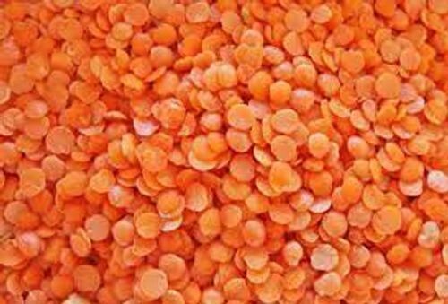 Round Shaped Earthy Flavor Cholesterol Free Splited Red Masoor Dal, 1kg