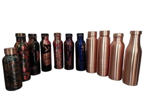 Black Round Shape High Quality Pure Copper Bottles