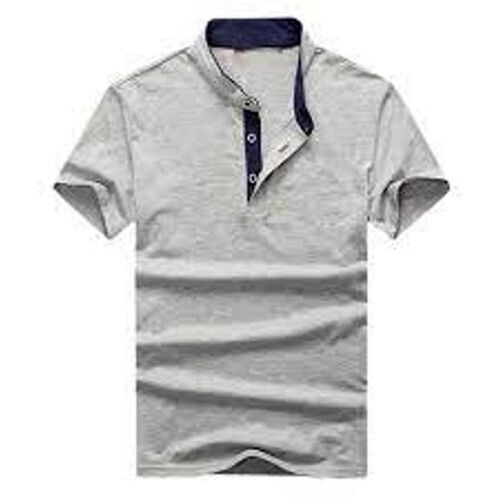 Grey Men'S Stylish Casual Wear Super Quality Trendy Half Sleeve Gray T Shirt