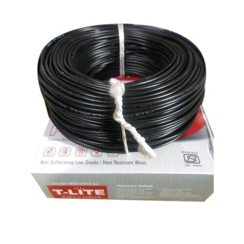 Black Flame Resistant And Heat Resistant Blue T Lite Electric Cable Wire