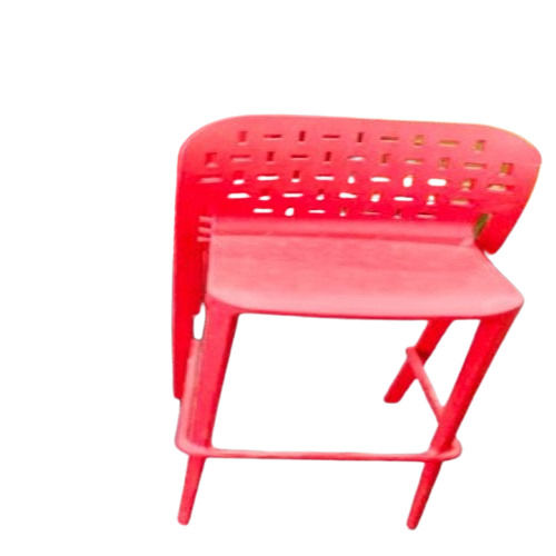 Durable And Long Lasting Strong Red Colored Plastic High Chairs Outdoor Furniture