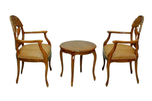 Strong And Elegant Design Termite Resistance Wooden Table Chair Set