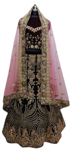 Maroon Beautifully Embroidered In Different Patterns Bridal Lehenga Choli