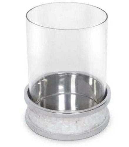 Beautiful Transparent Glass Candle Holder For Indoor And Outdoor Space