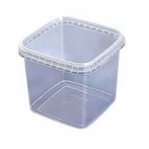 Transparent Plain Plastic Food Packaging Container Box For Storage Goods