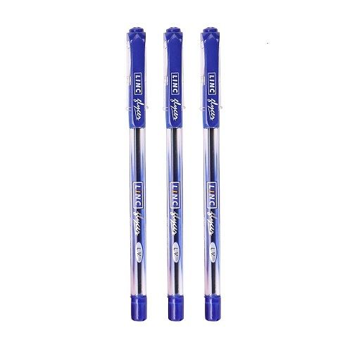 Extra Smooth Writing Leakproof Comfortable Gripping Blue Plastic Ball Pen No