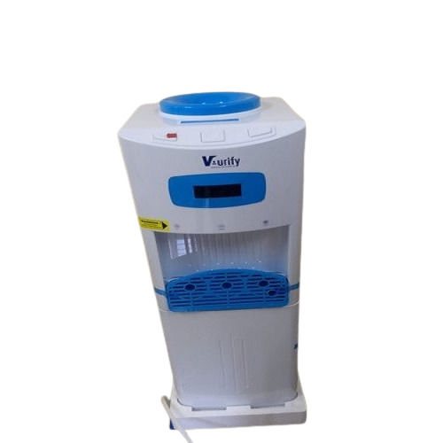 White Cooling Cabinet Water Dispenser With Plastic Material For Home And Office Uses