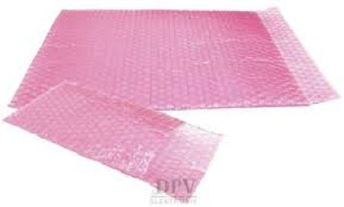 Pink Bubble Ldpe Packaging Pouch With High Tensile Strength  Hardness: Soft