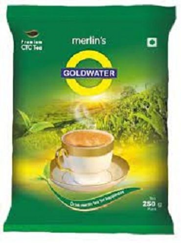  250 Gm पैकेट पैक के साथ Merlin का गोल्डवाटर टी पैकेट कैफीन (%): 0.22 ग्राम (G) 