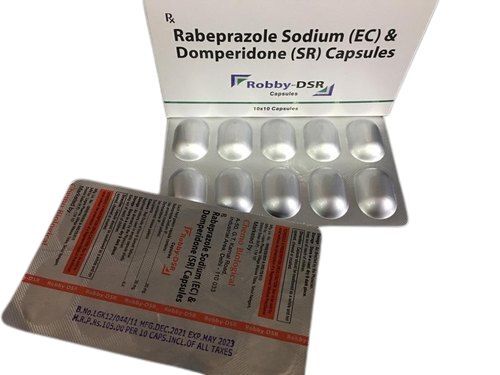 रबेप्राज़ोल सोडियम और डोमपेरिडोन कैप्सूल, 10X10 कैप्सूल सामान्य दवाएं