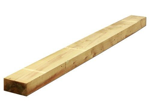 Termite Resistant Rectangle Shape Wooden Sleeper For Railway Platform Use