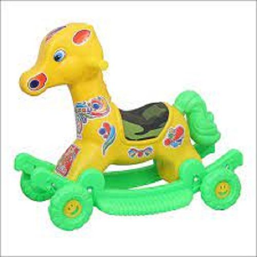 Yellow Coloured Giraffe Ride On Toys For Kids