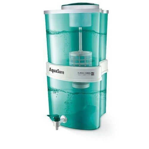 Different Available Safety Lock Toughened Body Aquasure Aayush Gravity Based Water Purifier ,22L