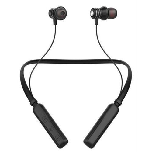 V5 Bluetooth Version Comfortable And Stylish Wireless Black Neckband With Microphone