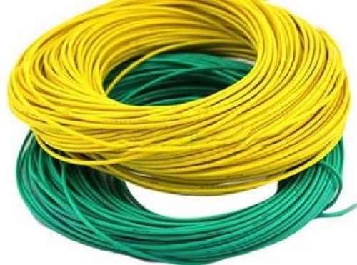 Yellow And Green 90 Meter Length Pvc Insulated Electric Cable