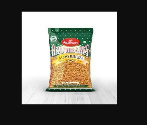 100 Percent Delicious Taste Haldiram Plain Aloo Bhujia For Tea Time Snacks Carbohydrate: 1 Grams (G)