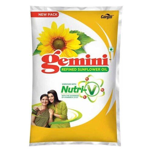 Indiaa  S No.1 Gemini Refined Sunflower Oil With Nutri Fresh Technology, 1litre