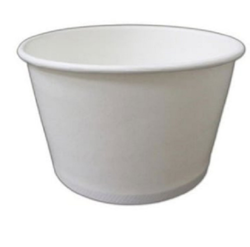 Disposable Lightweight Eco Friendly Bio Degradable Easy To Use Round Plain White Paper Cups 