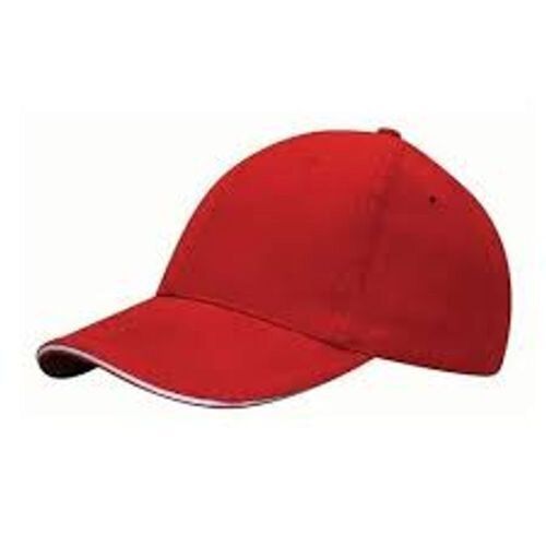 Daily Wear Teenagers Red Sports Caps Design Type: Customized