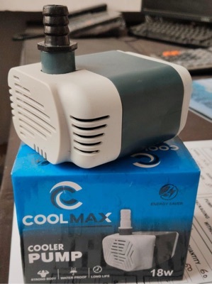 Blue ABS Plastic Electric Water Cooler Pump - 18 Watt, 5' Cord and Adapter Plug | Ultra-Quiet, Energy Saving, Easy Installation